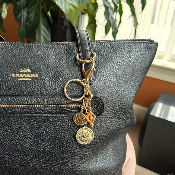 New GOLD SUNFLOWER LOVE Bag Charm - Picture 2 of 7